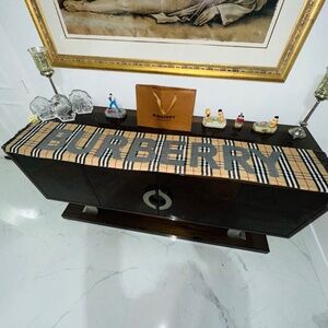 Burberry Cashmere Scarf Designer  Classic Plaid With Gray Nova Luxury